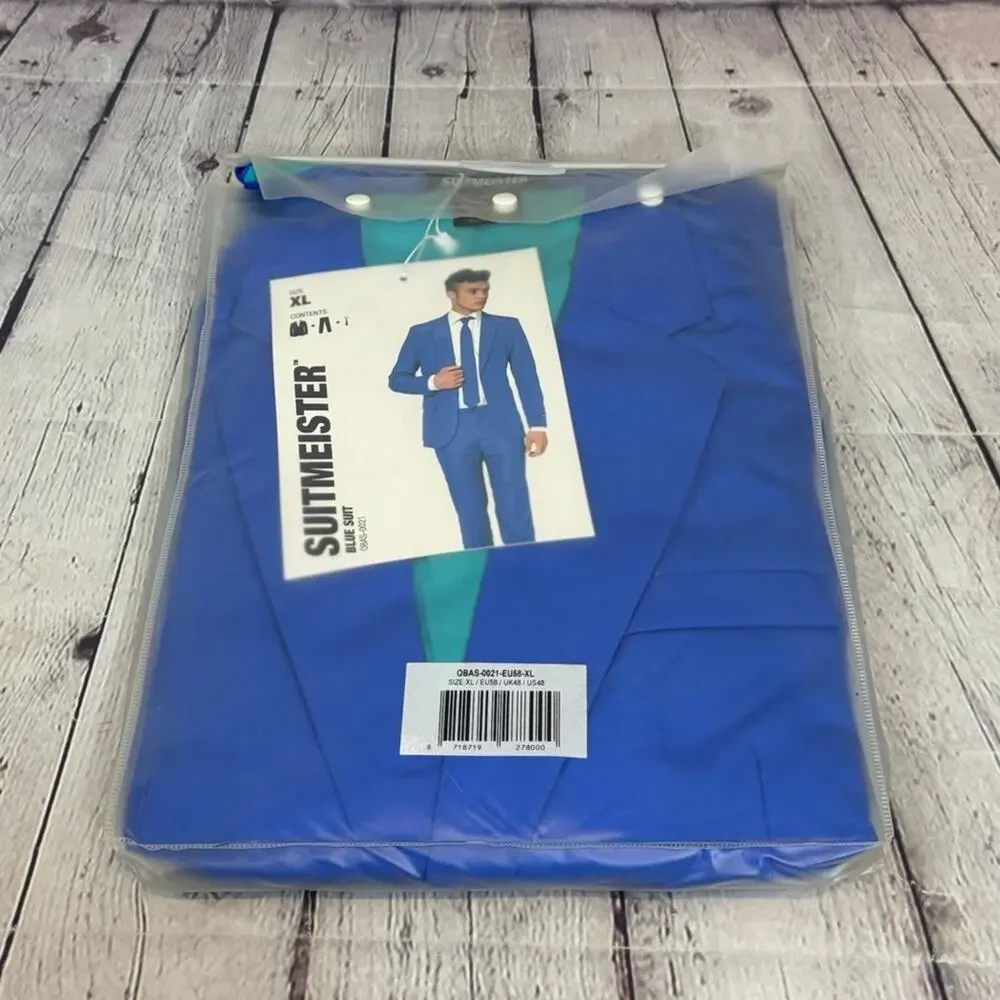 Suitmeister Men’s Blue/Teal Halloween Costume Suit